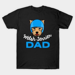 Welsh Terrier Dad Dog Owner Retro Dog Father T-Shirt